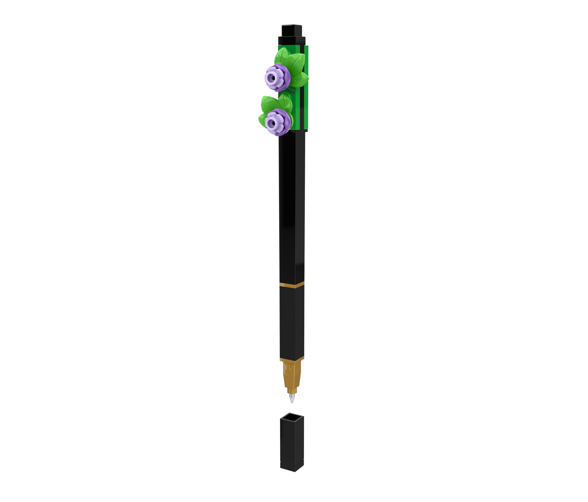 Długopis żelowy LEGO® Botanicals Pen Pal – kwiat lawendy