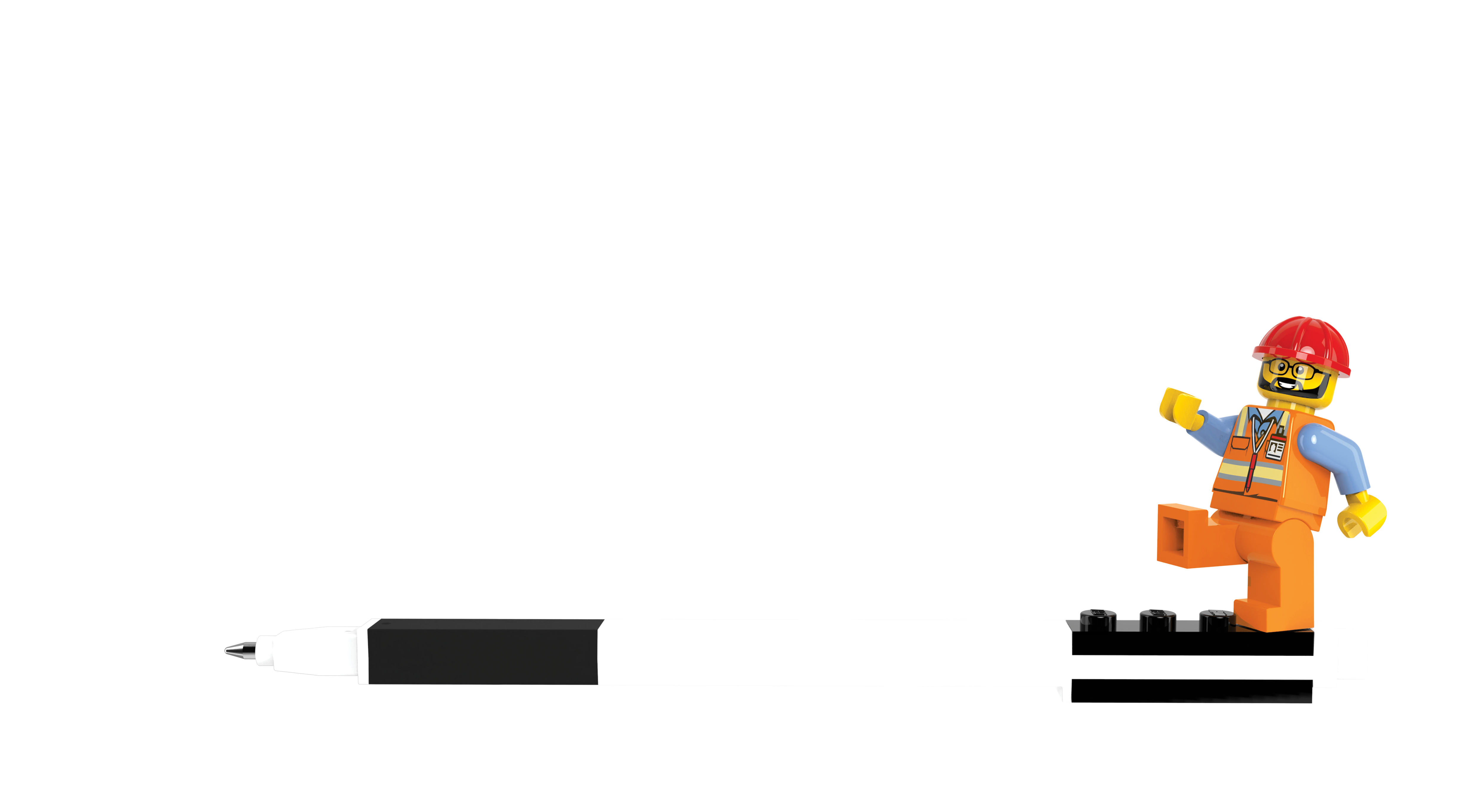 Długopis żelowy LEGO® Pen Pal z Minifigurką – czarny