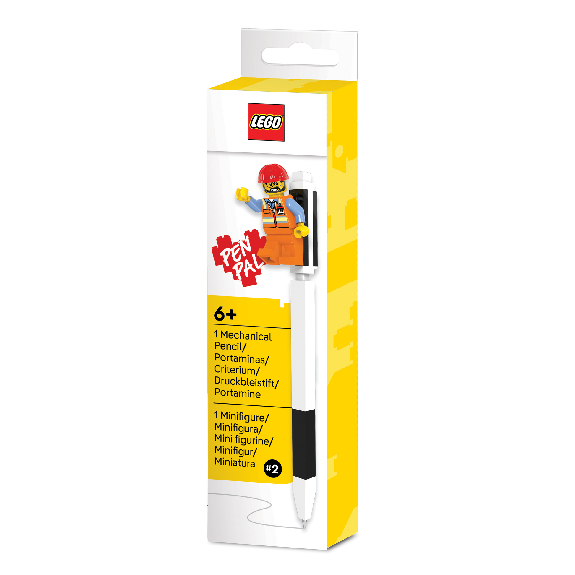 Ołówek mechaniczny LEGO® Pen Pal z Minifigurką – czarny