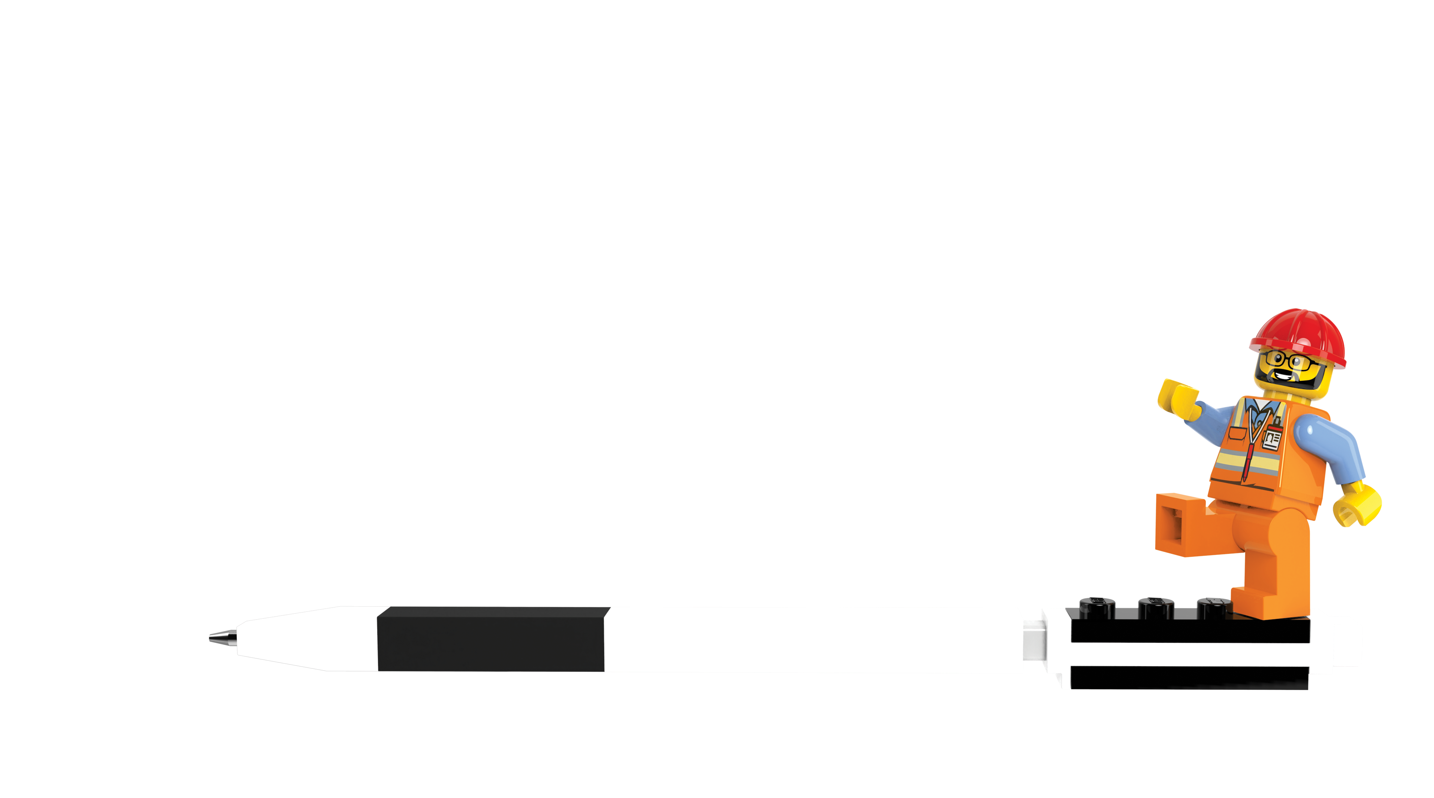 Ołówek mechaniczny LEGO® Pen Pal z Minifigurką – czarny