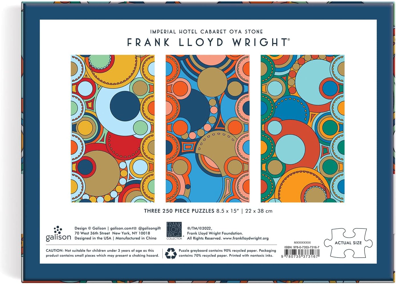 Puzzle Galison Frank Lloyd Wright – Imperial Hotel (250 el.)
