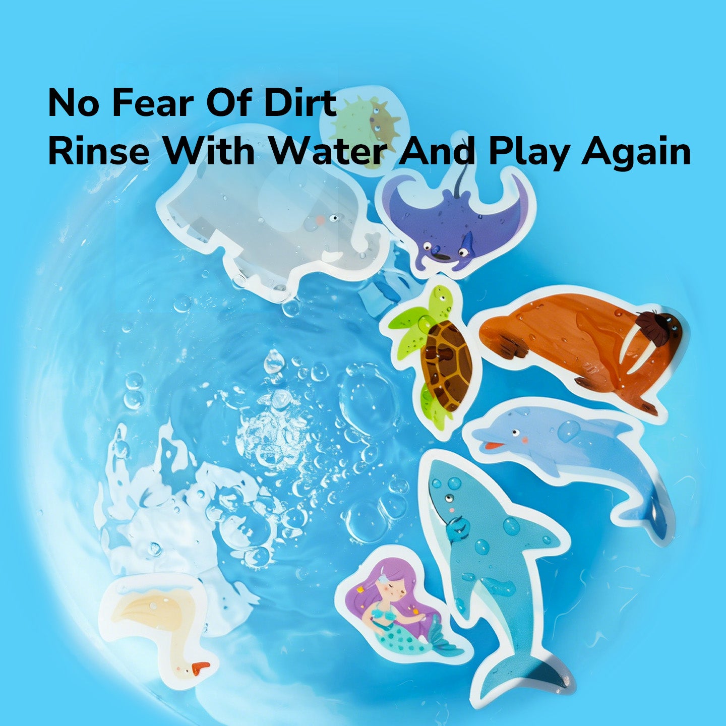 Set of reusable gel stickers mideer – Animals