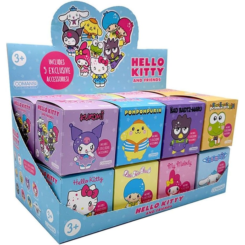 Hello Kitty and friends figurine set with 5 exclusive accessories from LOQI