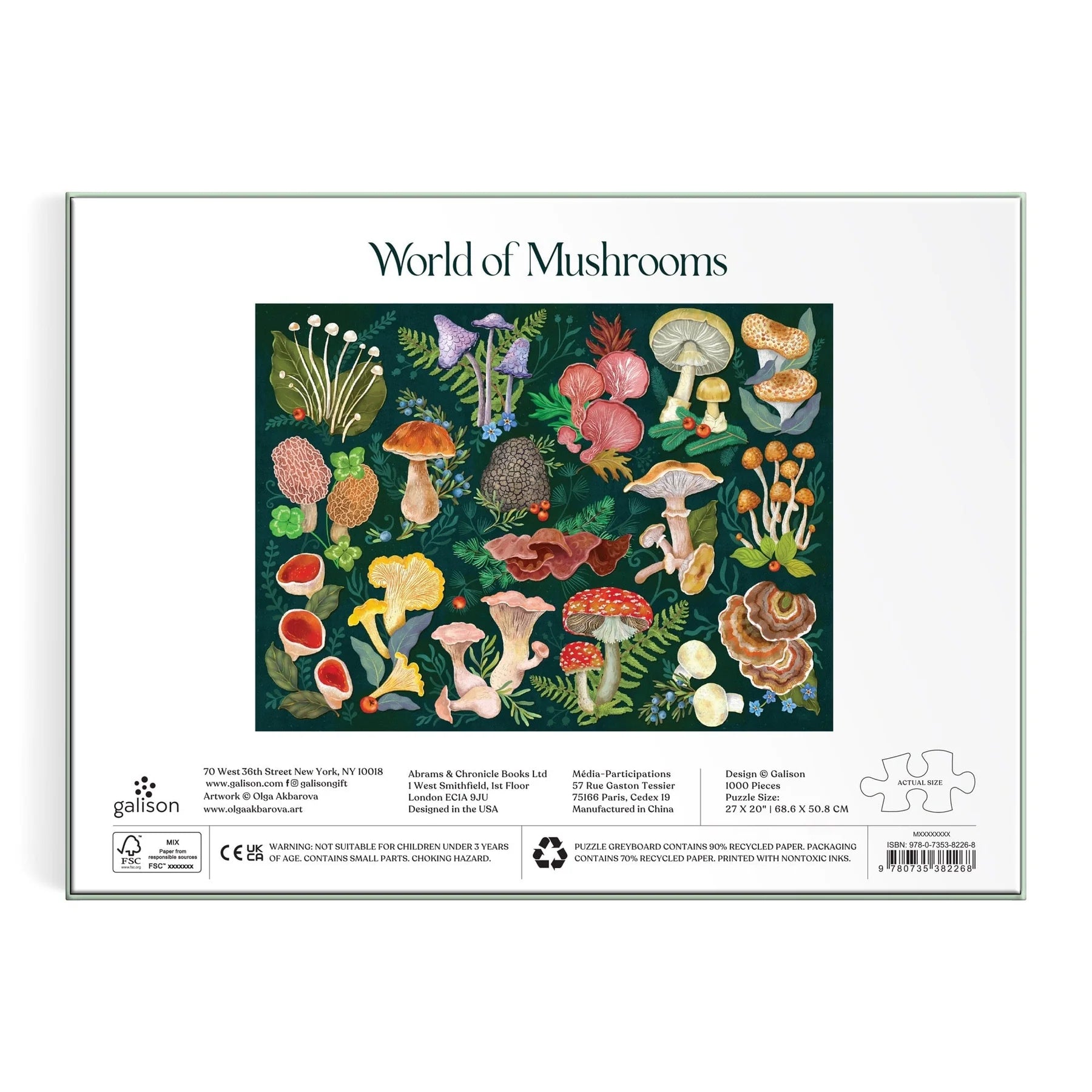 Puzzle Galison – World of Mushrooms (1000 el.)