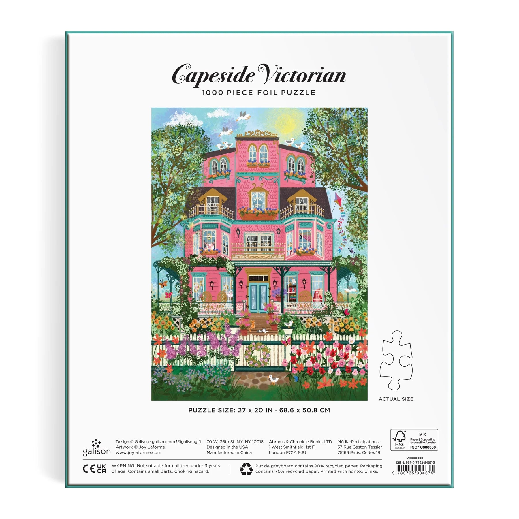 Puzzle Galison – Joy Laforme Capeside Victorian (1000 el.)