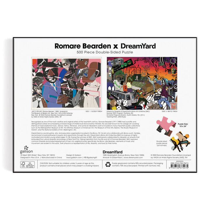 Puzzle Galison Romare Bearden x DreamYard – Double–Sided (500 el.)
