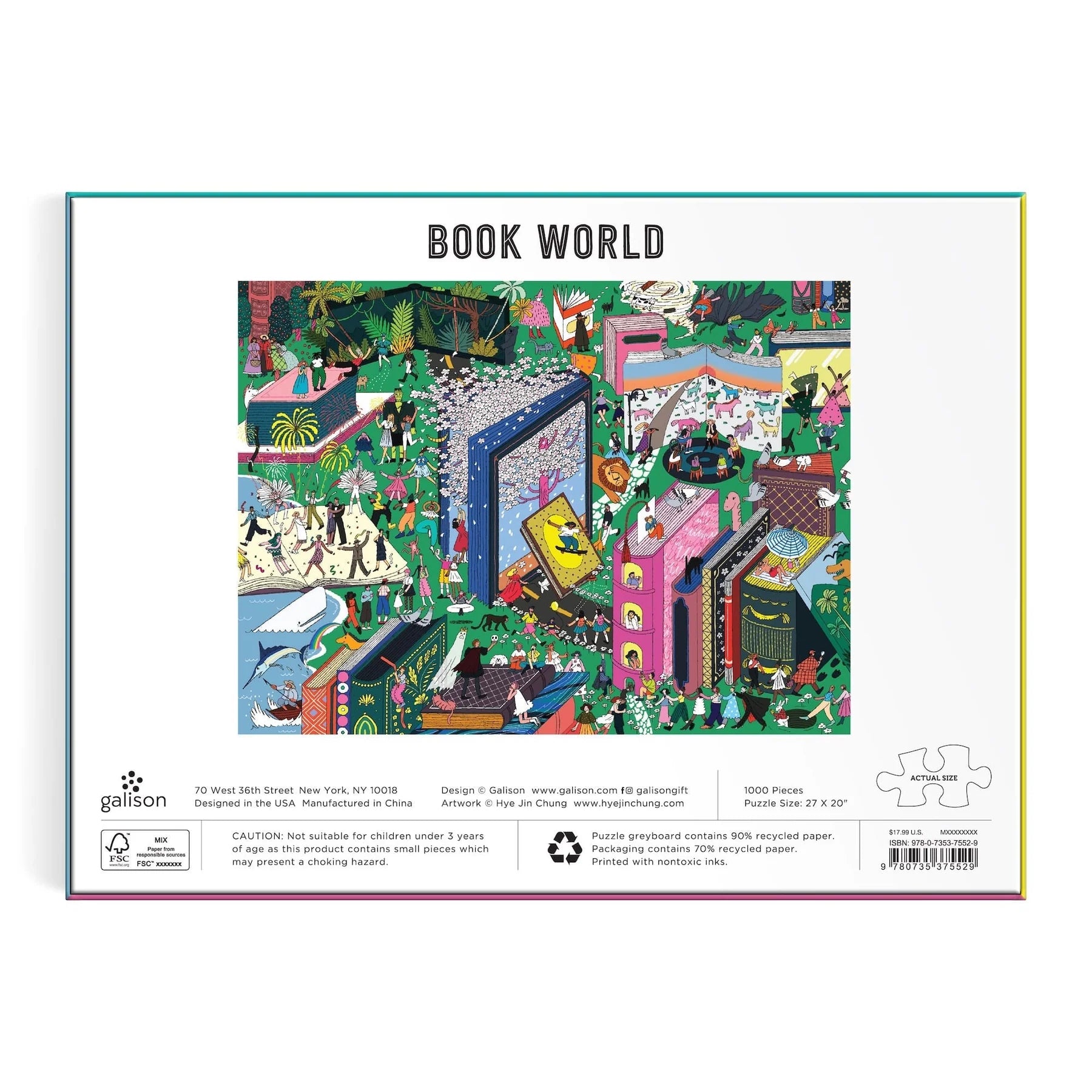 Puzzle Galison – Book World (1000 el.)