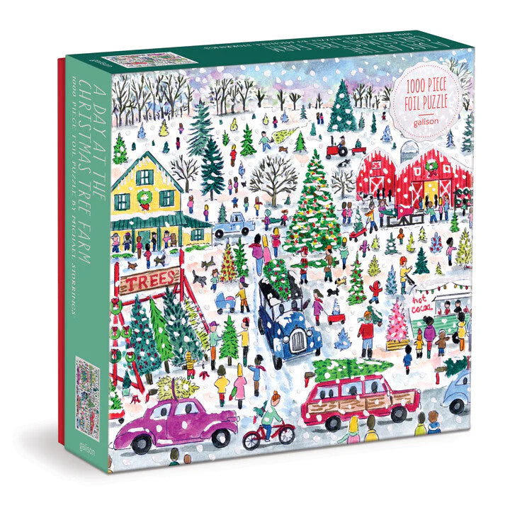 Puzzle świąteczne Galison Michael Storrings – Christmas Tree Farm (1000 el.)