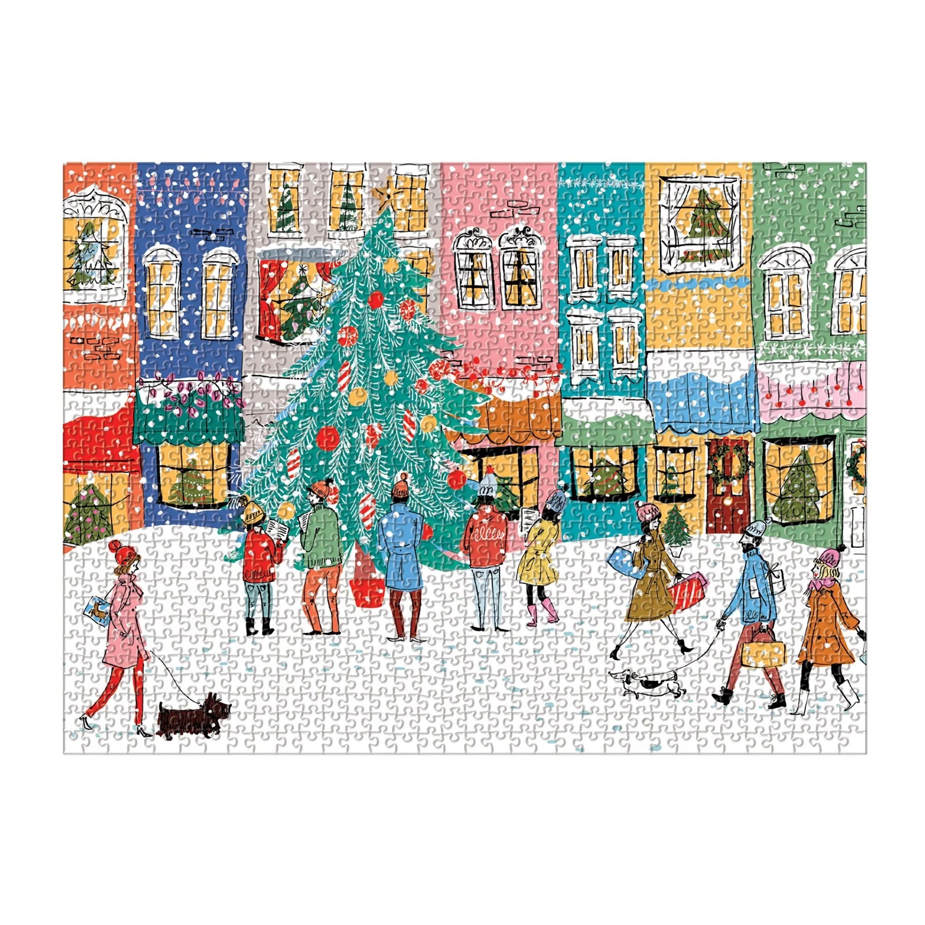 Puzzle świąteczne Galison – Christmas Carolers (1000 el.)