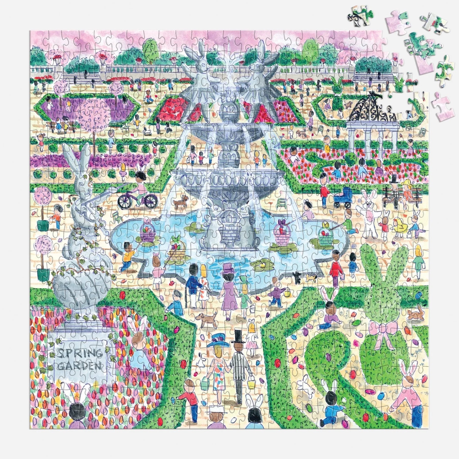 Puzzle Galison – Michael Storrings Wiosenne Poszukiwanie Jajek (500 el.)