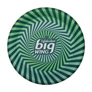 Zielony latający dysk Waboba Bigwing z geometrycznym wzorem spiralnym od BV JACOB COMPANY