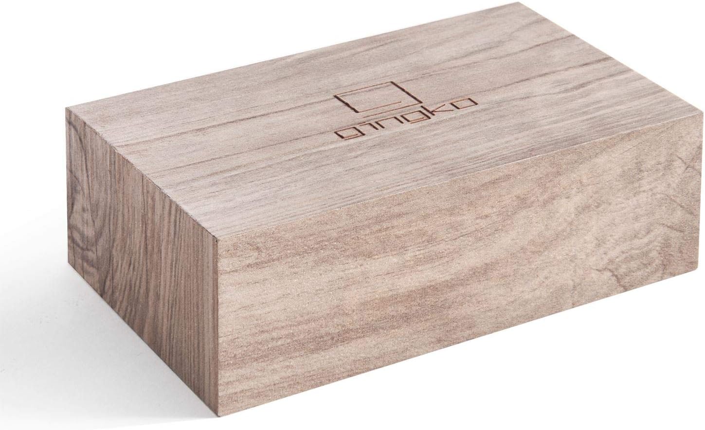 budzik flip click popiel w drewnianej obudowie marki WABOBA AB