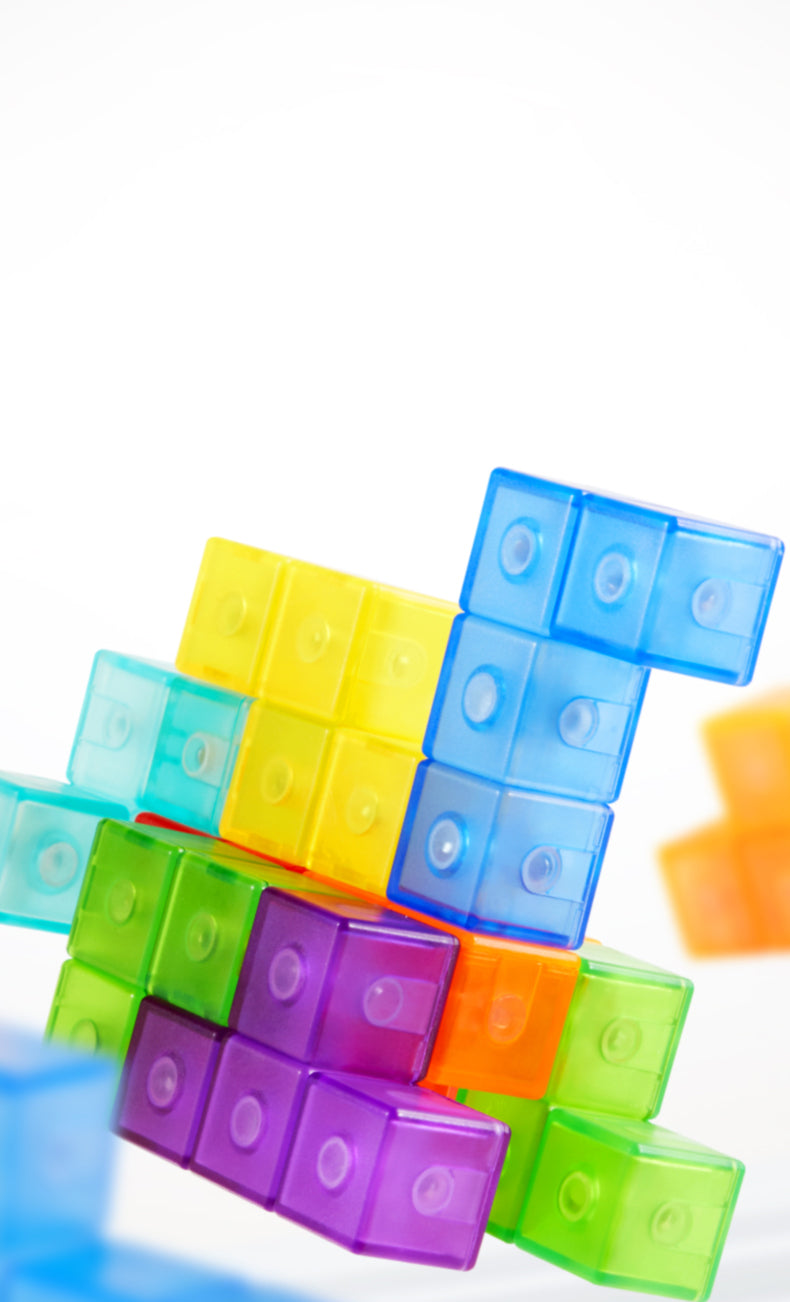 Cube de construction composé de blocs magnétiques Mideer