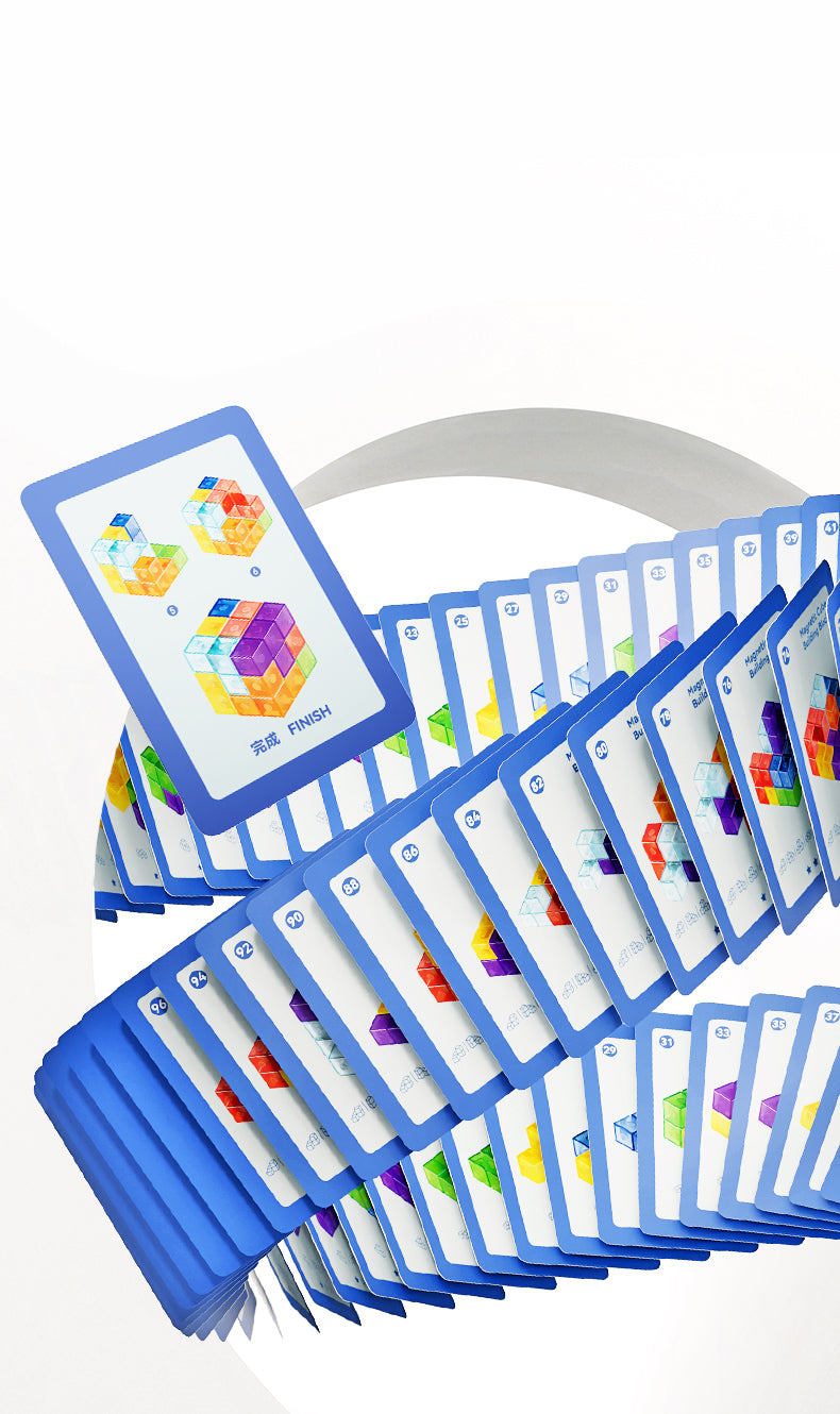 Cube de construction composé de blocs magnétiques Mideer