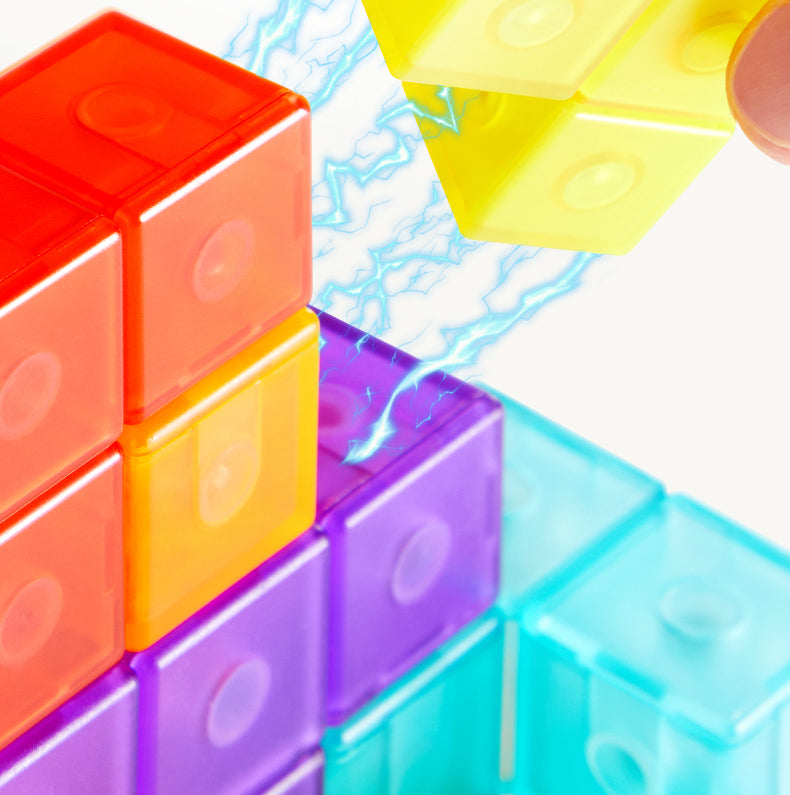 Cube de construction composé de blocs magnétiques Mideer