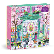 Puzzle wielkanocne 500 elementów z kolorowym obrazkiem sklepu z cukierkami i postaciami