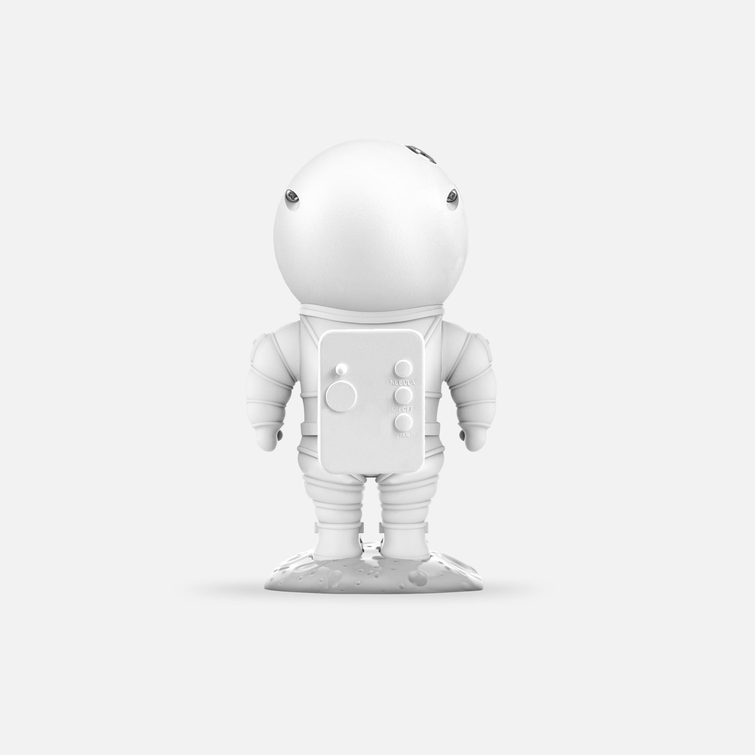 Biała lampka projekcyjna astronauta stojąca na powierzchni księżyca od BV JACOB COMPANY