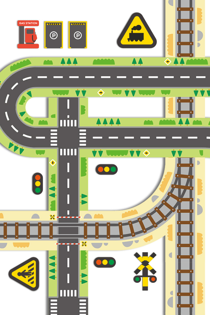 Taśmy i naklejki oznakowanie drogowe mideer (2 taśmy, 10 naklejek)