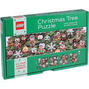 Puzzle LEGO choinka 100 elementów z motywem świątecznym i figurkami na choinkę