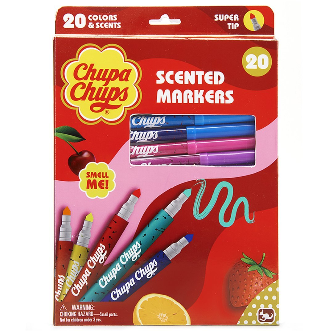 Chupa Chups Duftmarker 20 Farben und Düfte in der Verpackung von BV JACOB COMPANY