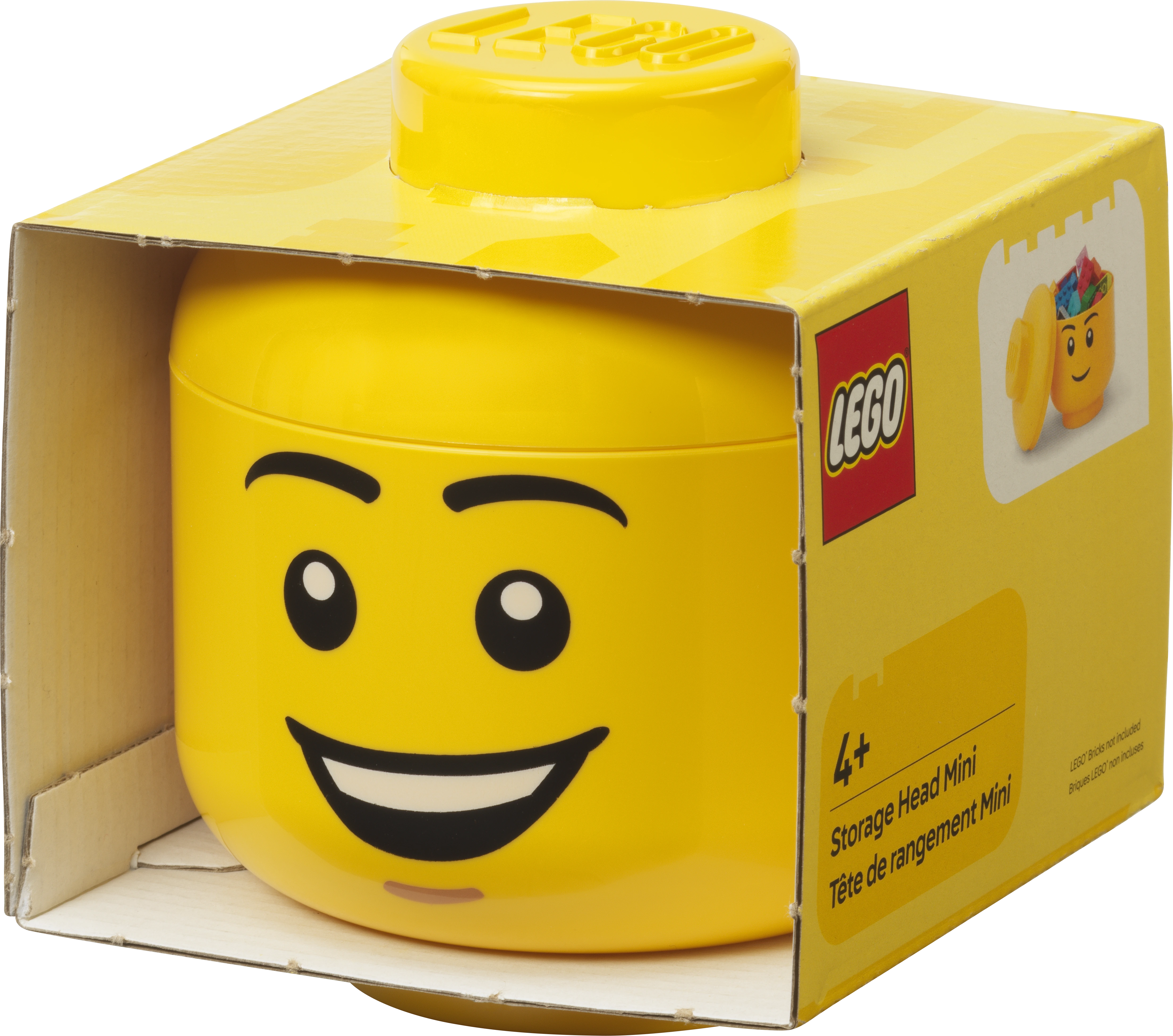 Pojemnik mini głowa LEGO® - Chłopiec z uśmiechem
