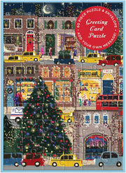 Galison – Joy Laforme Puzzle Winter Lights e cartolina di Natale (500 pz.)