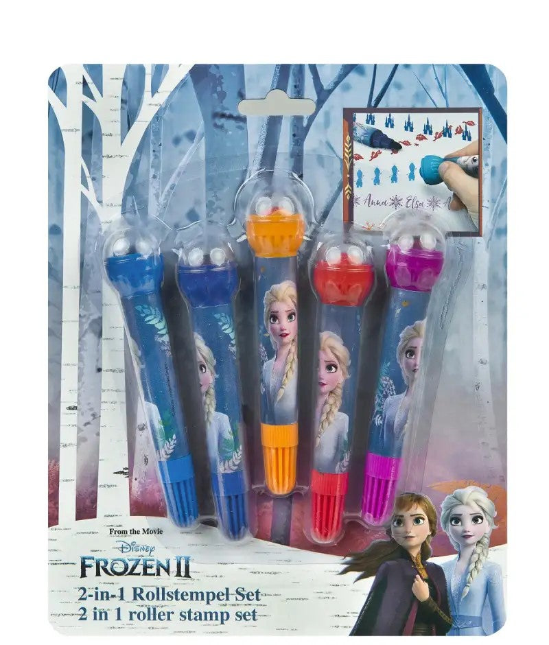 Frozen marker set with five colorful marker stamps from Frozen II