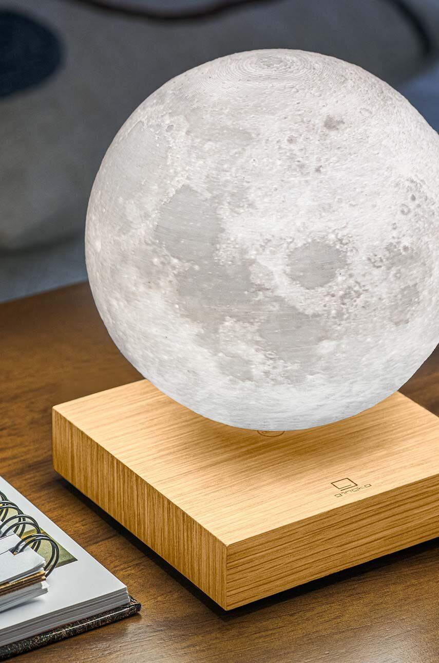 Inteligentna lampa księżycowa WABOBA AB z drewnianą podstawą do dekoracji wnętrz