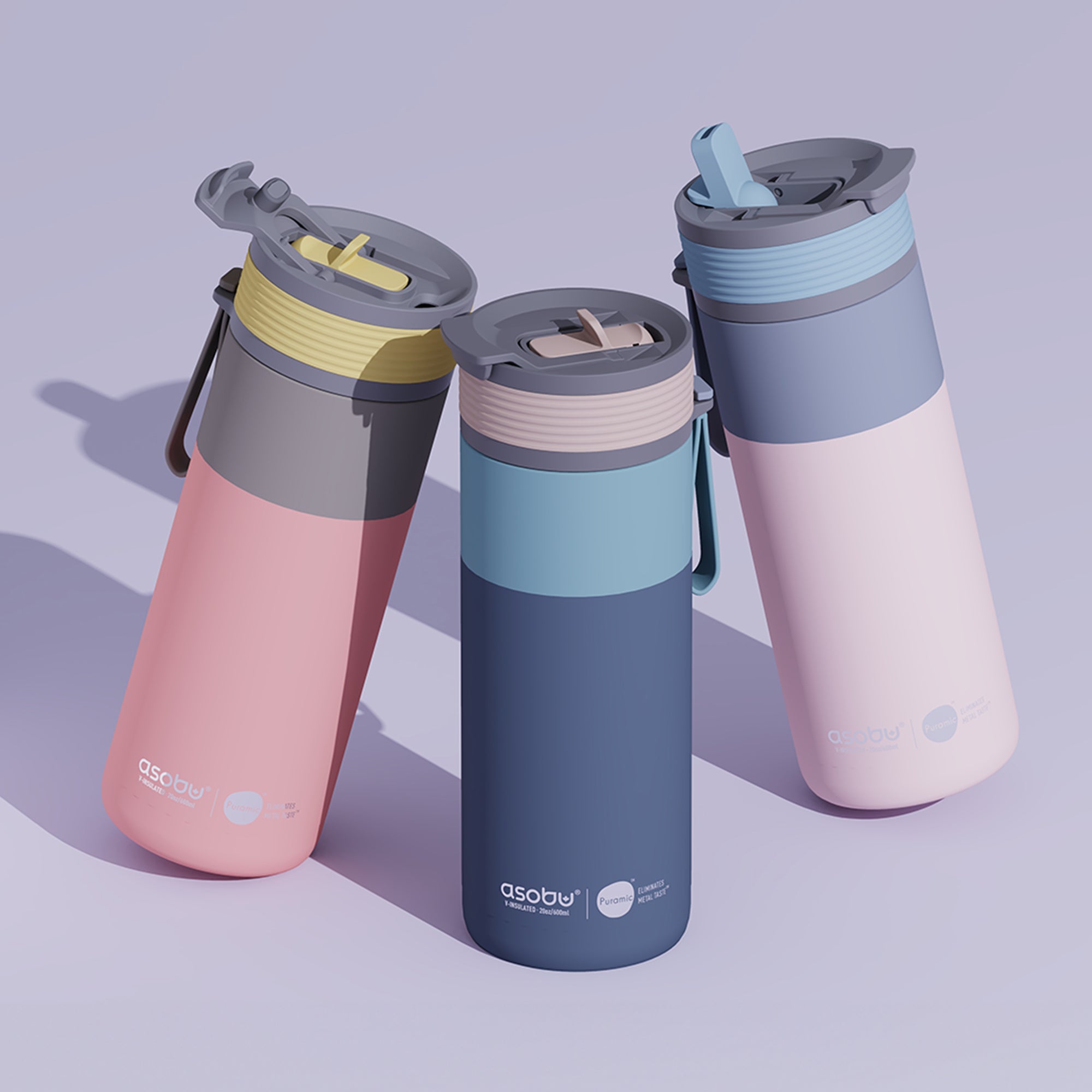 Tasse thermique Aspen Asobu – pêche pastel 600 ml