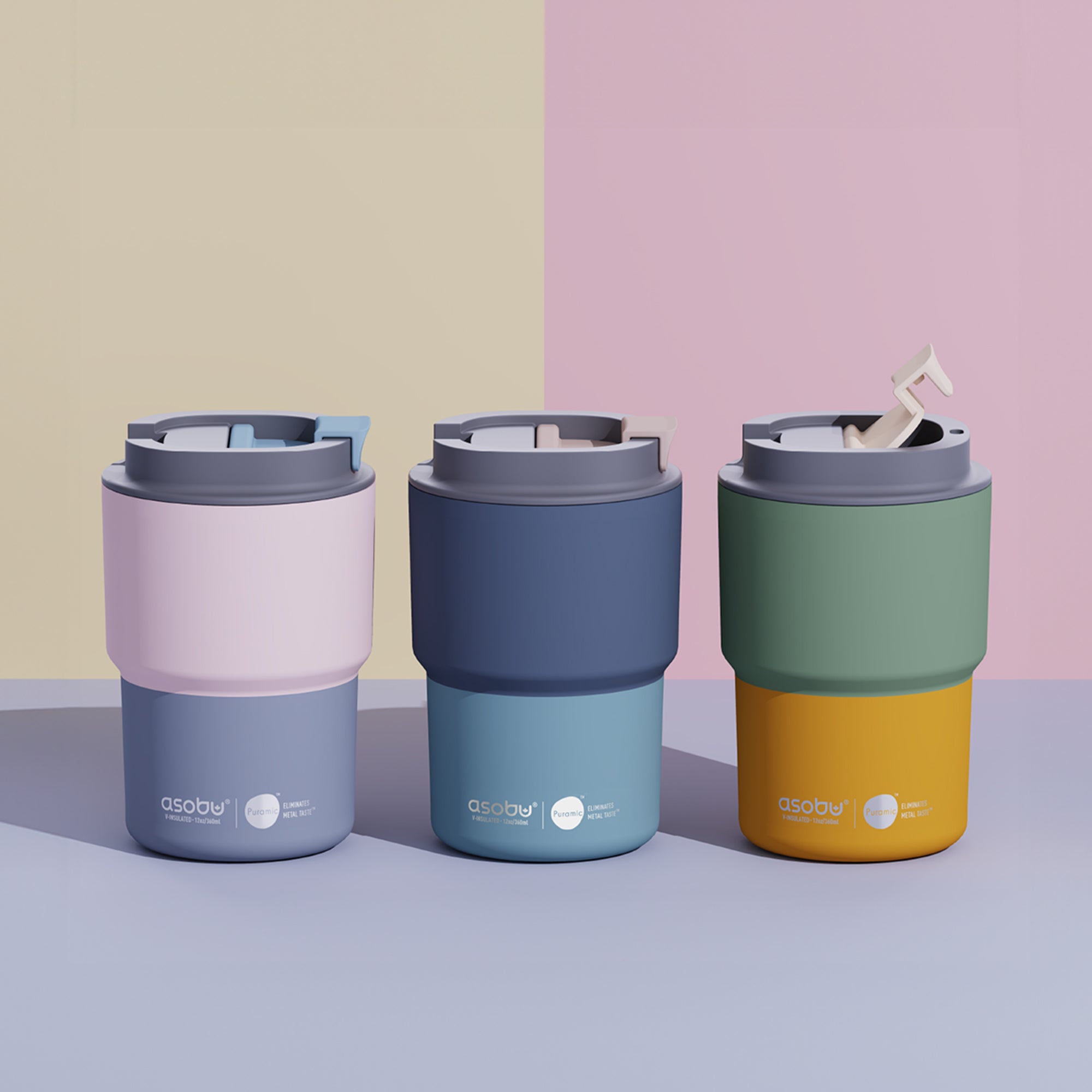 Tasse isotherme Coffee Express Asobu – bleu pastel 360 ml