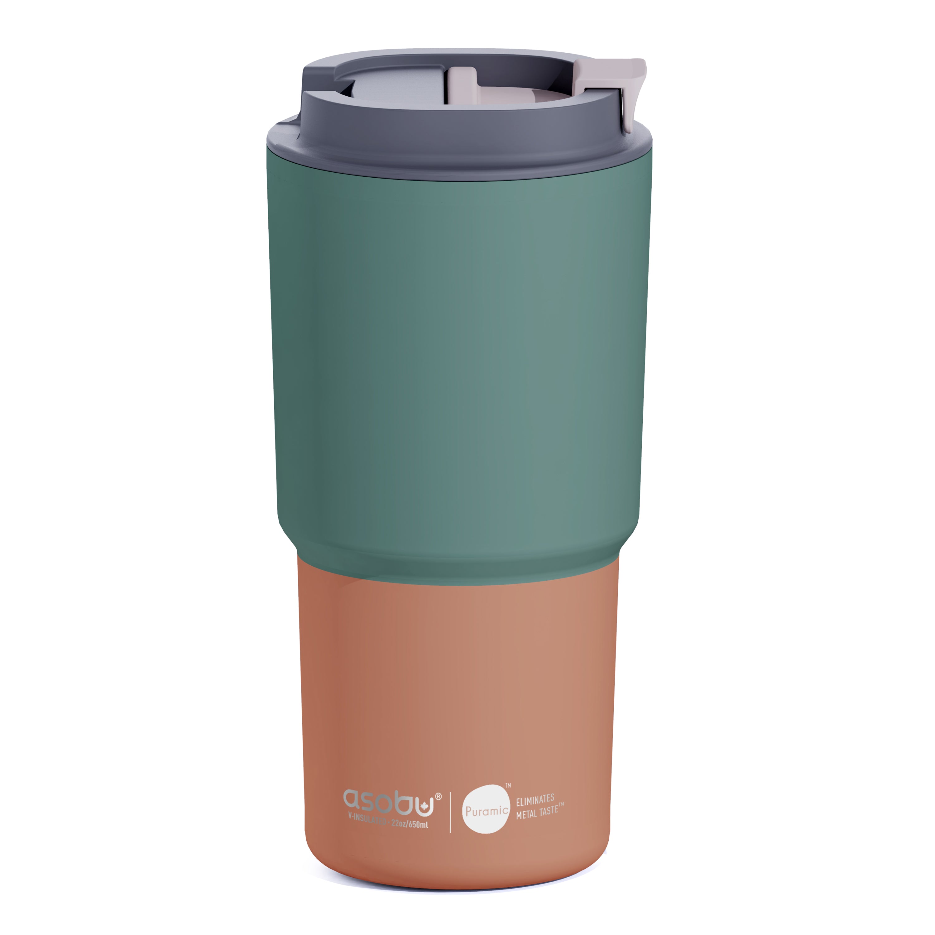 Tasse isotherme Pick Me Up Asobu – pêche pastel 650 ml