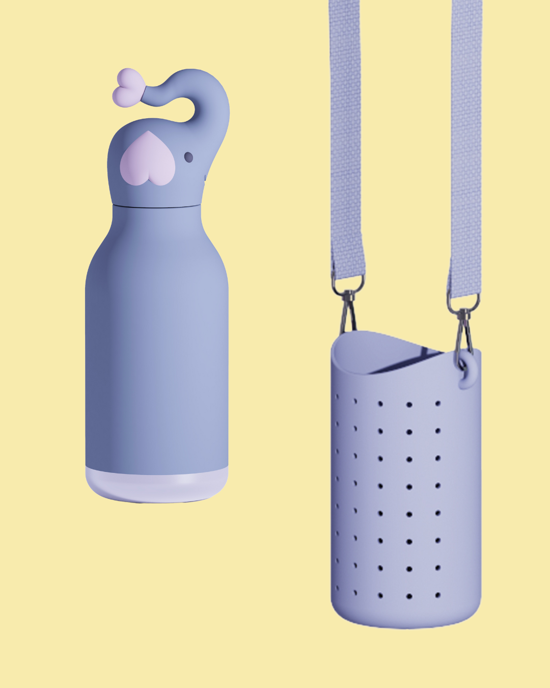 Étui pour bouteille Bestie Sling Asobu avec sangle – Violet