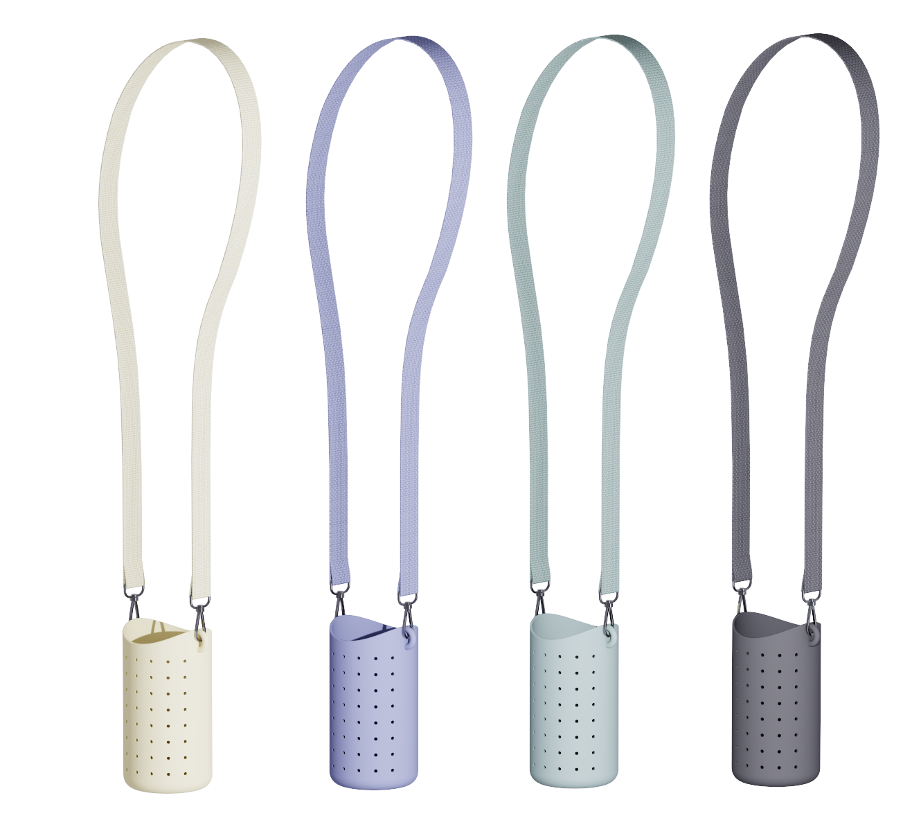 Etui na butelkę z paskiem Bestie Sling Asobu – zielone