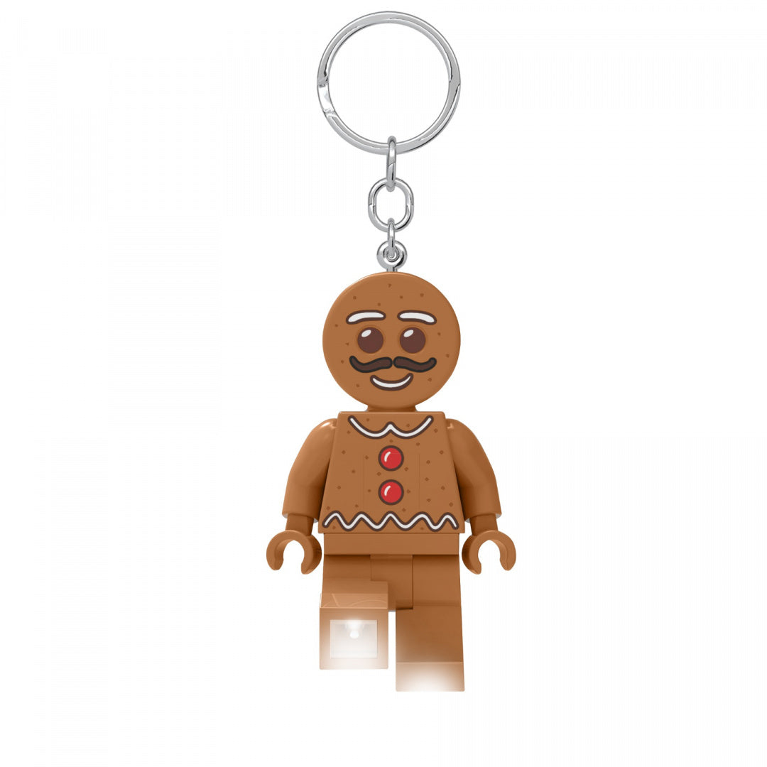 brelok LEGO piernikowy ludek w kształcie ludzika LEGO z metalowym kółkiem do kluczy
