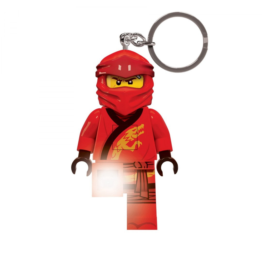 BRELOK MOB figurka czerwonego ninja z oświetleniem LED do kluczy