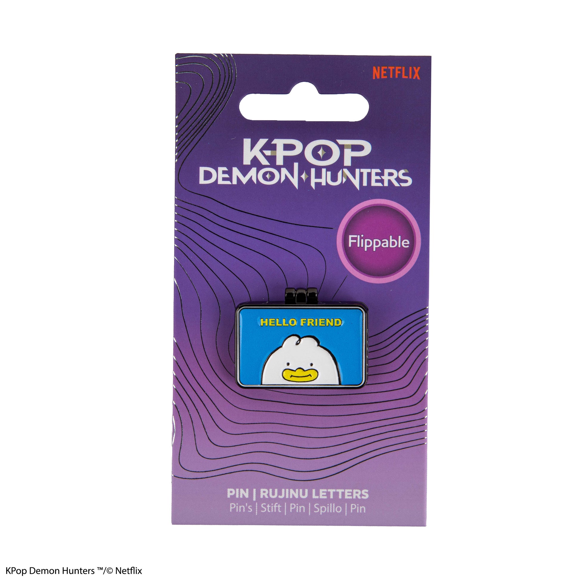 Pin metalowy Demon Hunters - Rujinu Letters