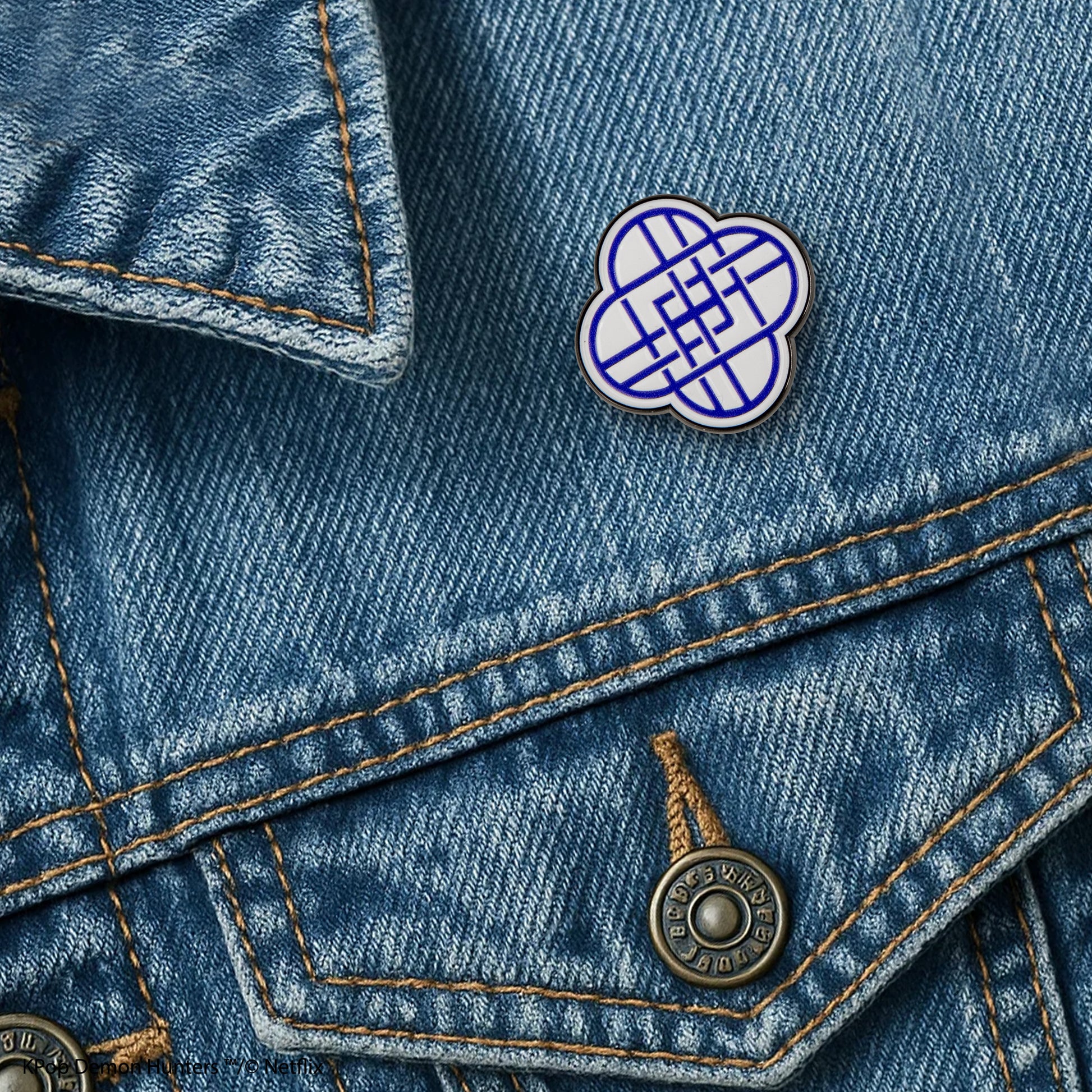 Pin metalowy Demon Hunters - HUNTR/X Logo
