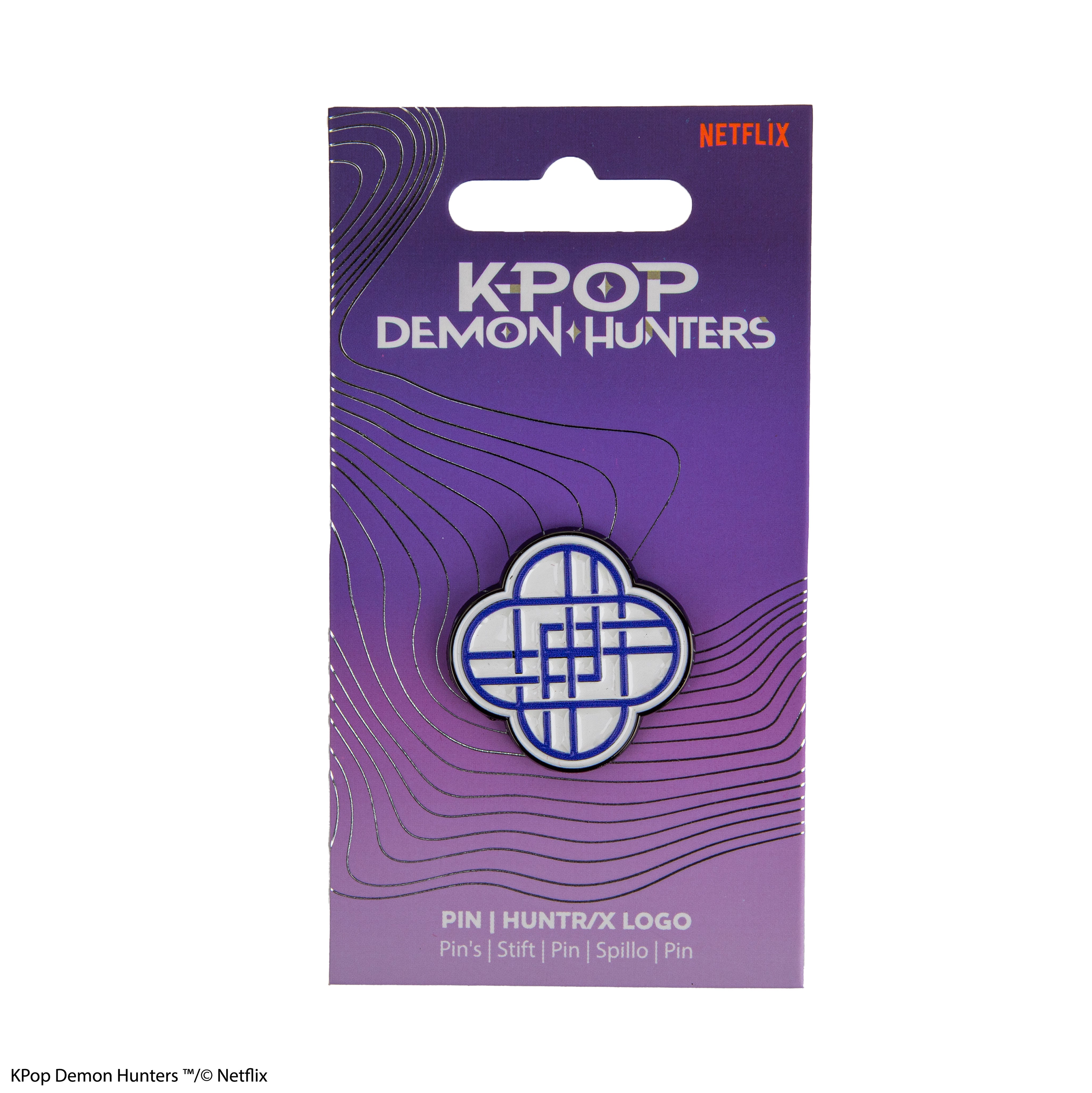 Pin metalowy Demon Hunters - HUNTR/X Logo