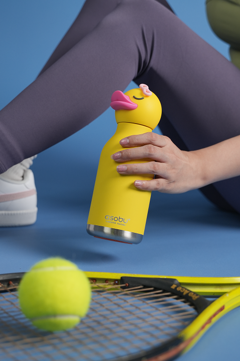 Butelka termiczna ze słomką Bestie Asobu – Kaczuszka 460 ml