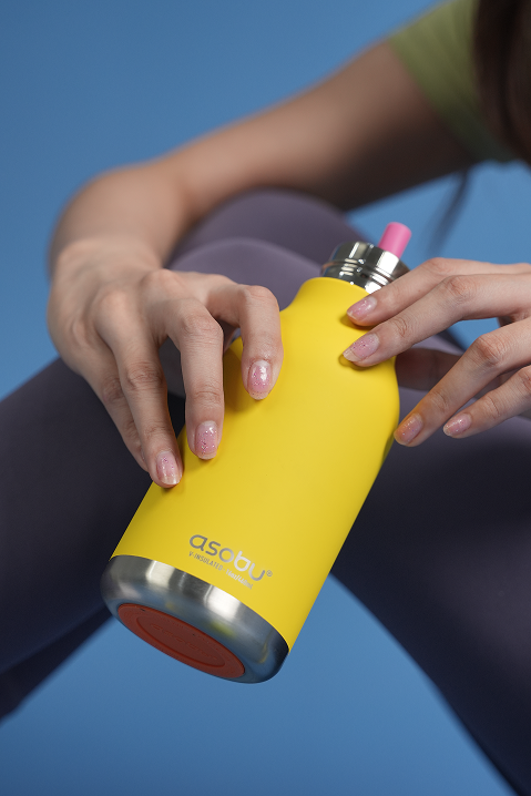 Butelka termiczna ze słomką Bestie Asobu – Kaczuszka 460 ml