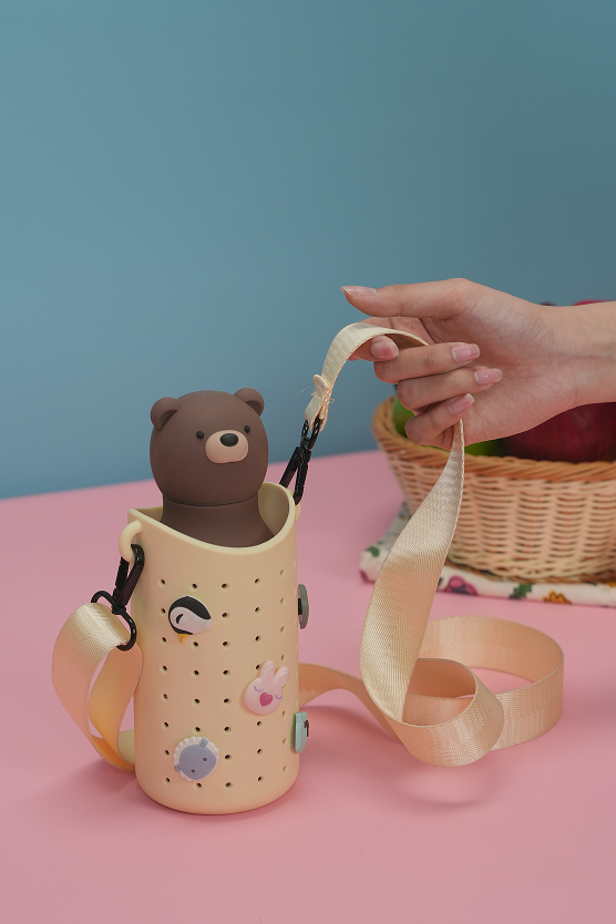 Étui pour bouteille Bestie Sling Asobu avec sangle – Jaune