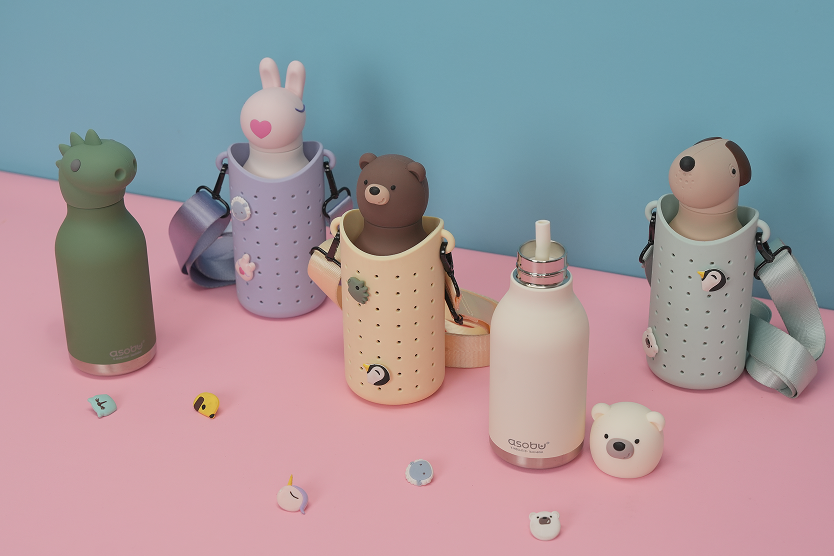 Étui pour bouteille Bestie Sling Asobu avec sangle – Jaune