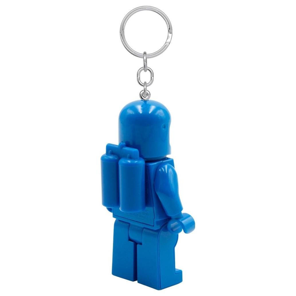 Brelok LEGO niebieski astronauta z metalowym kółkiem do kluczy od producenta MOB