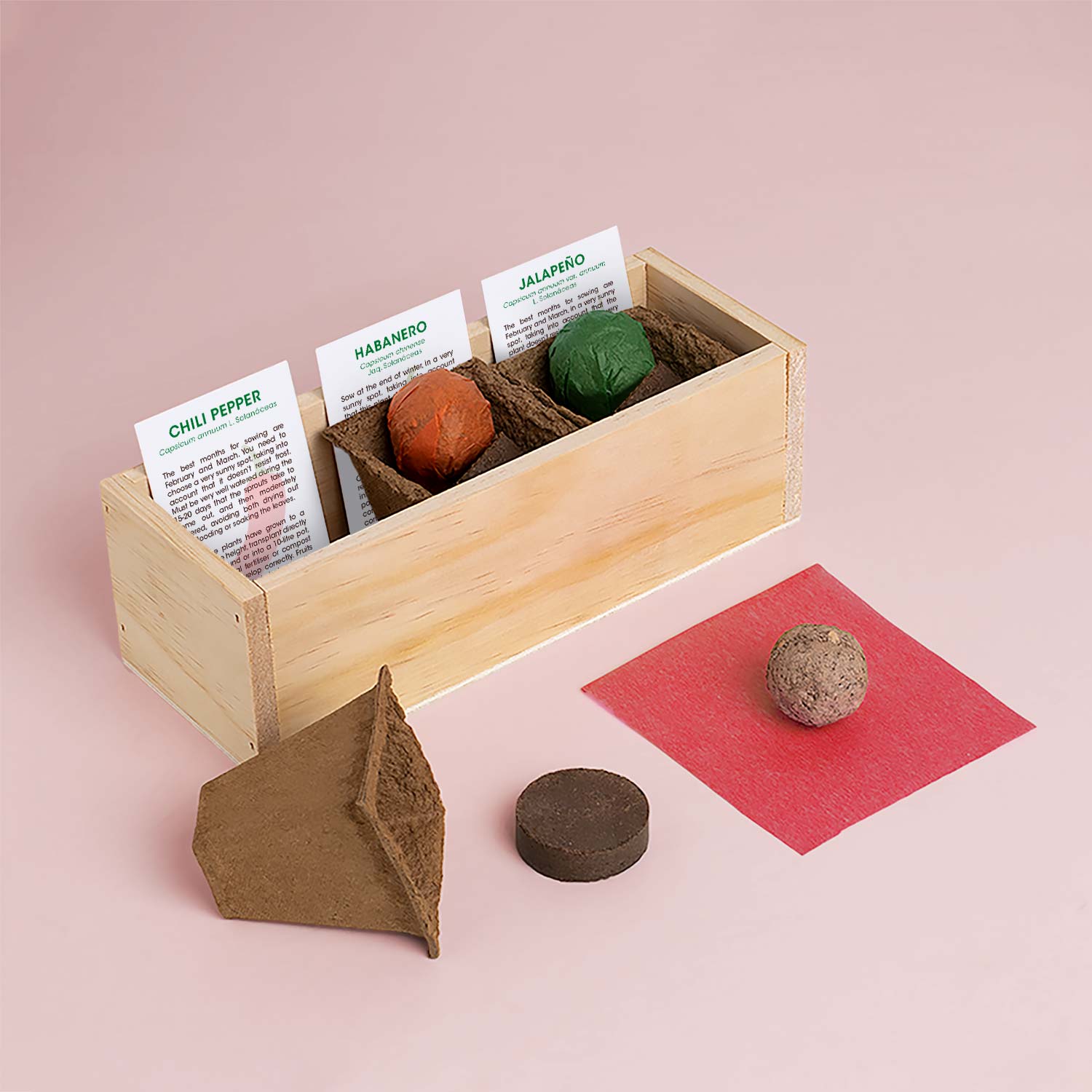 Spicy – zestaw do uprawy papryczek Resetea (chili, habanero, jalapeño)