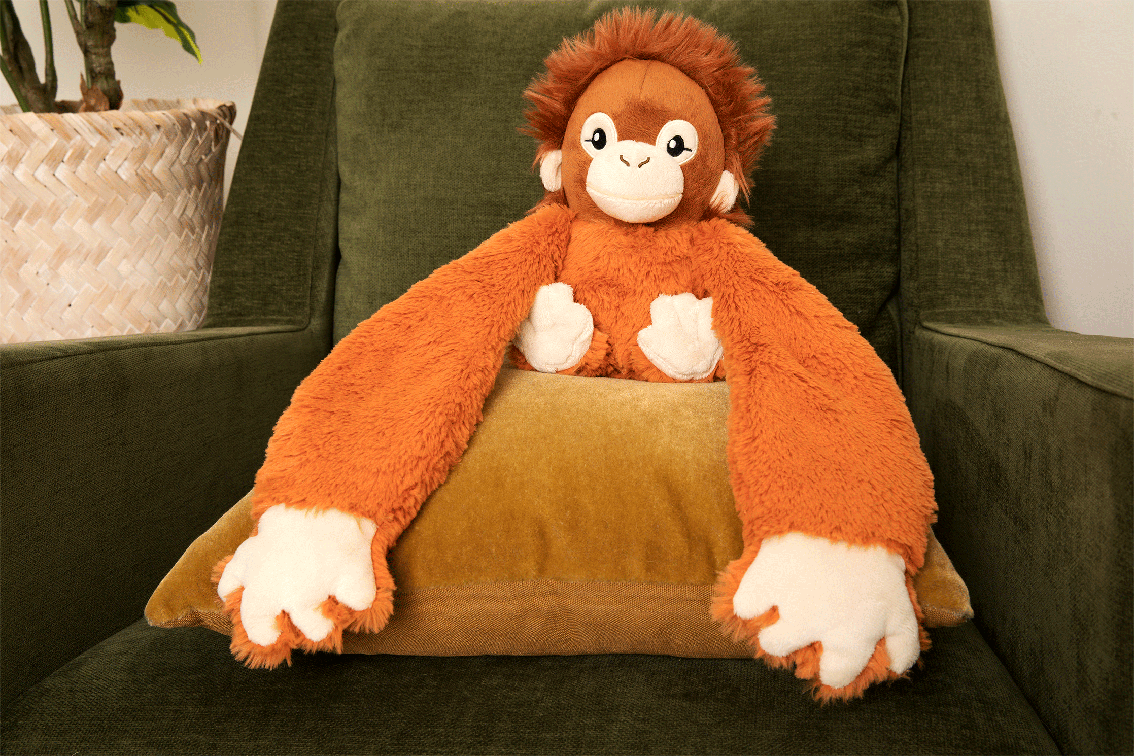 Peluche con peso Hugimals - Orangután Ollie