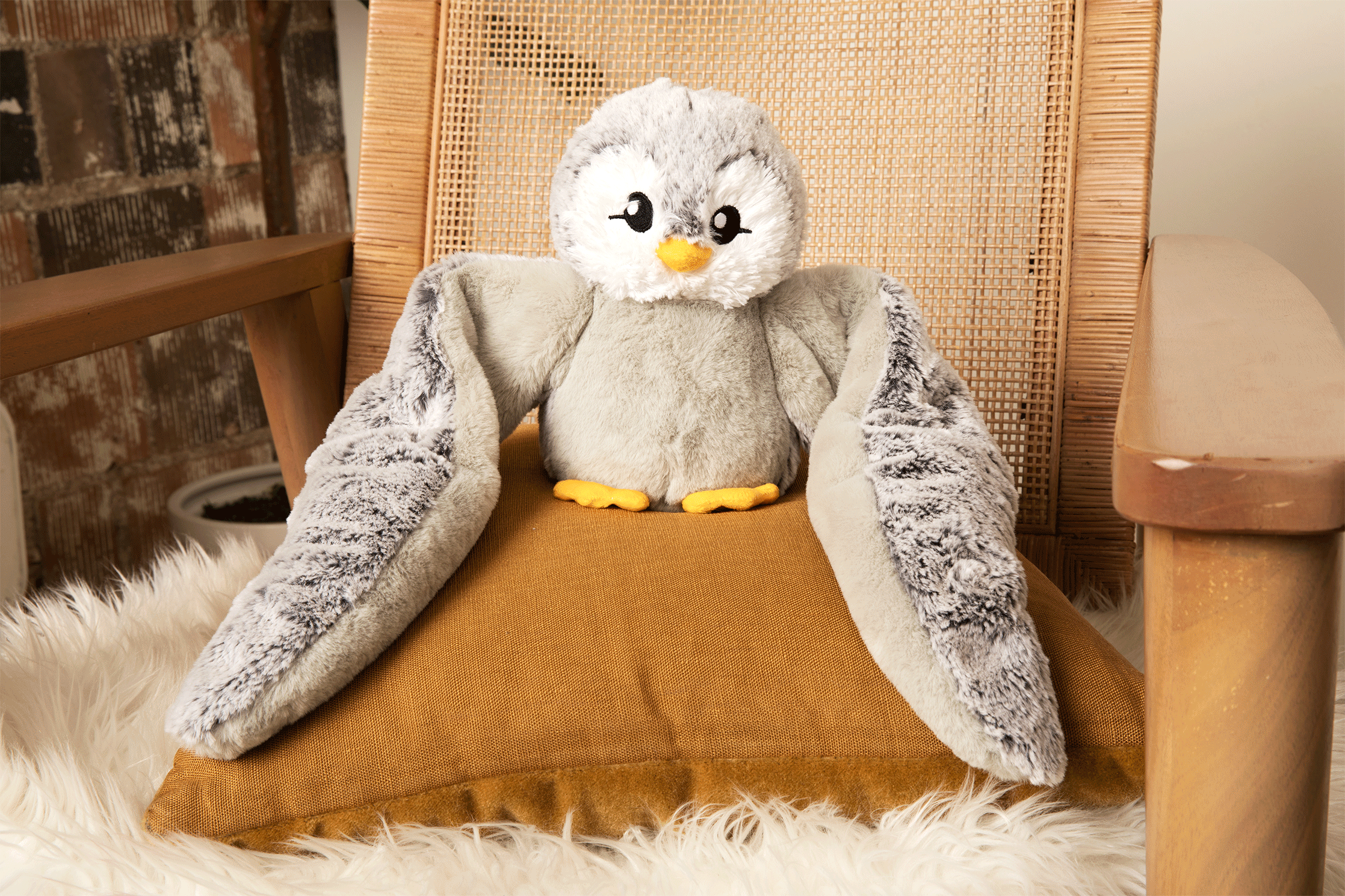 Peluche con peso Hugimals - Pingüino Pax