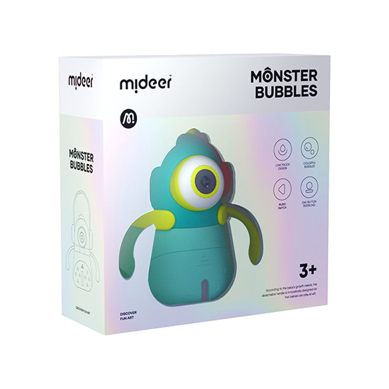 Machine à bulles jouant Mideer – Bubble Monster (avec liquide)