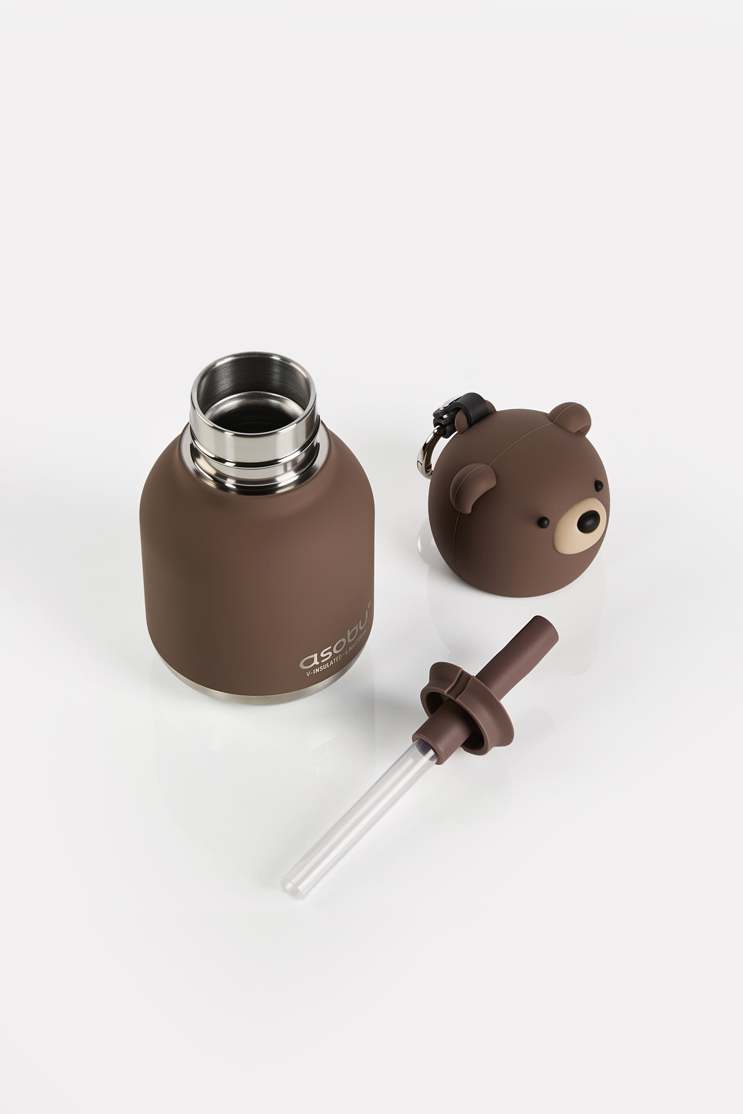 Butelka termiczna Mini Bestie Asobu – Brązowy Niedźwiedź 200 ml