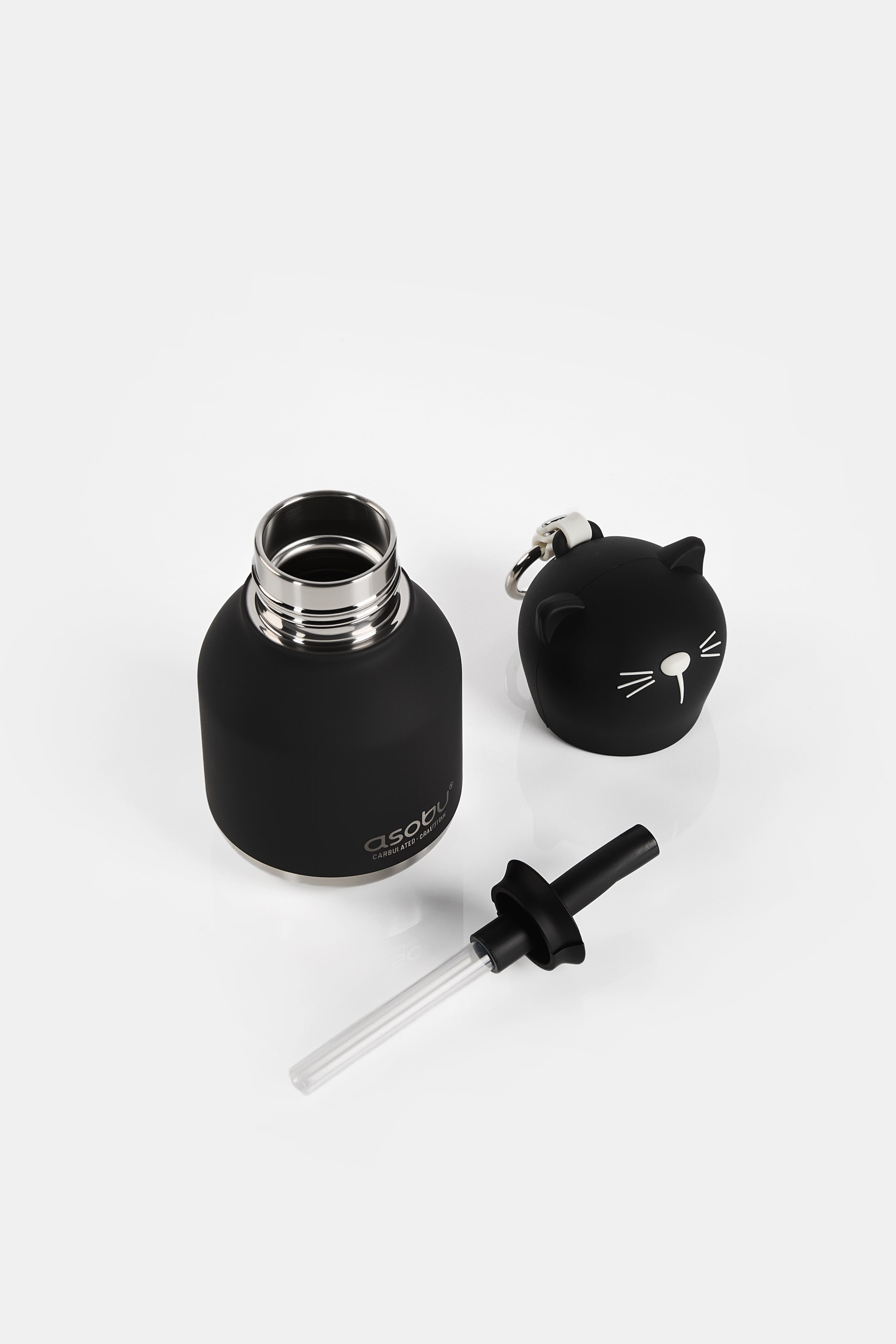 Butelka termiczna Mini Bestie Asobu – Czarny Kot 200 ml