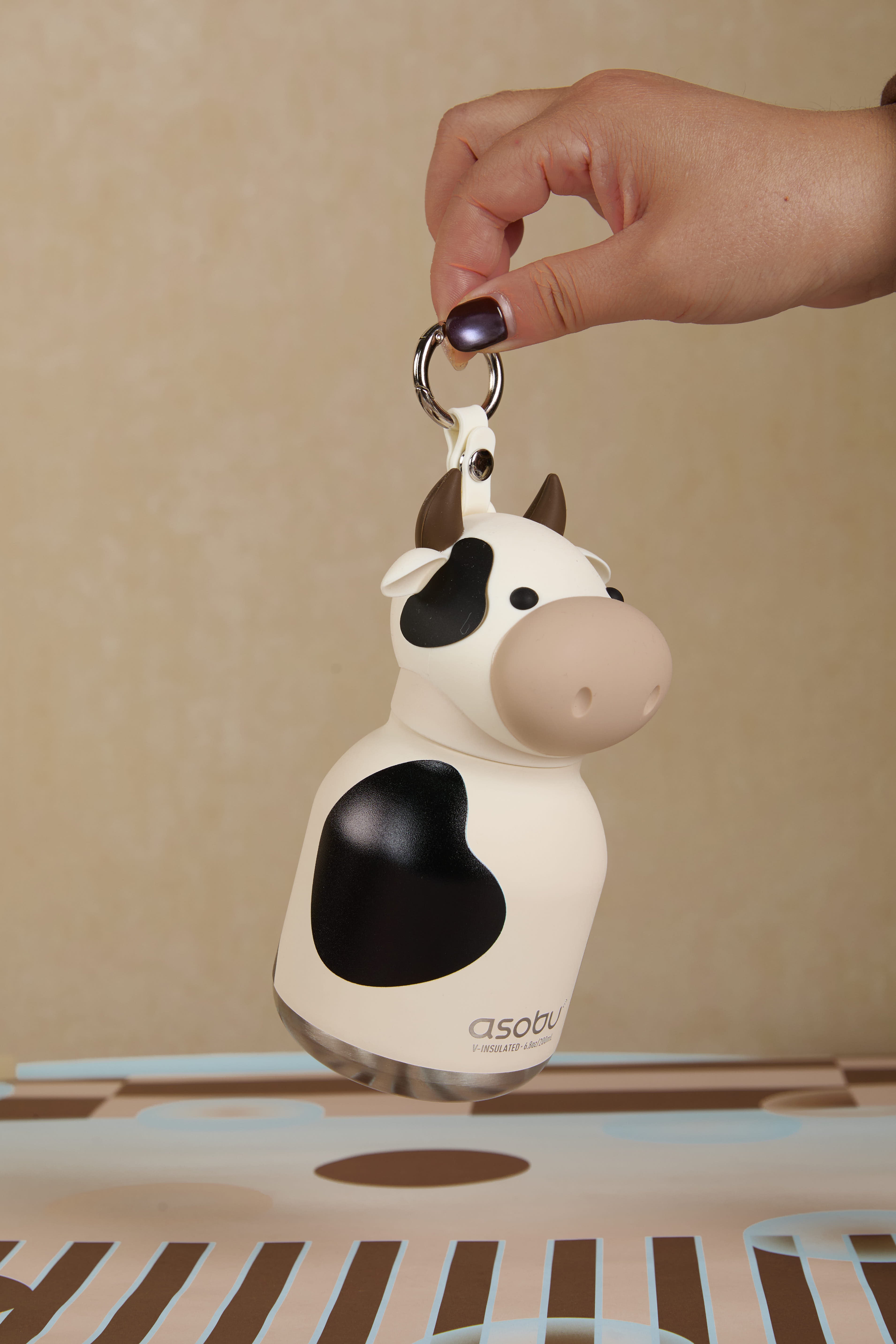 Butelka termiczna Mini Bestie Asobu – Krowa 200 ml